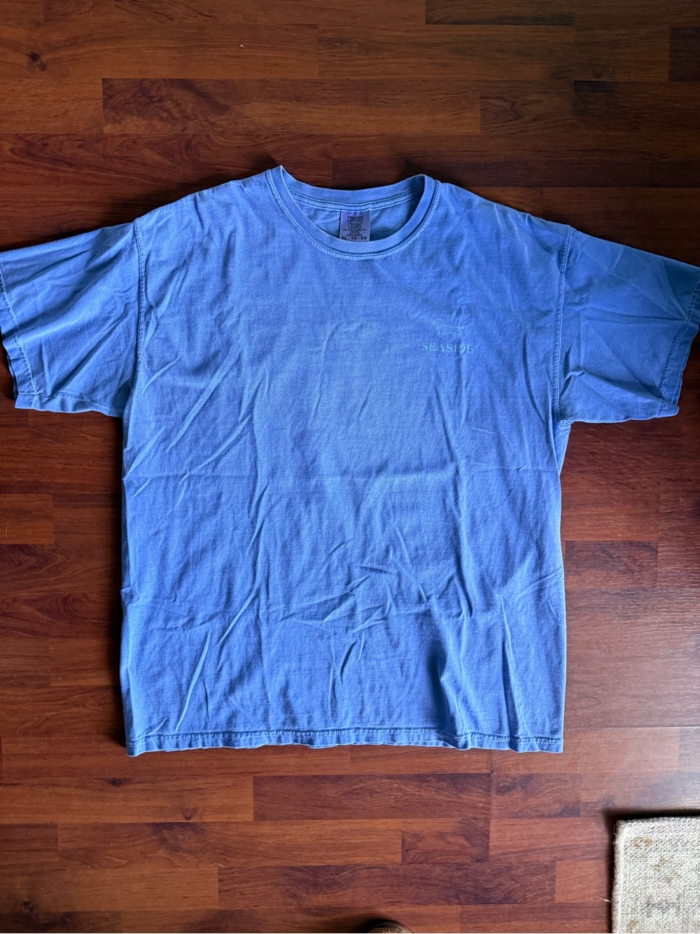 Comfort Colors Seaside Men's Short-Sleeve Crewneck T-Shirt — Blue